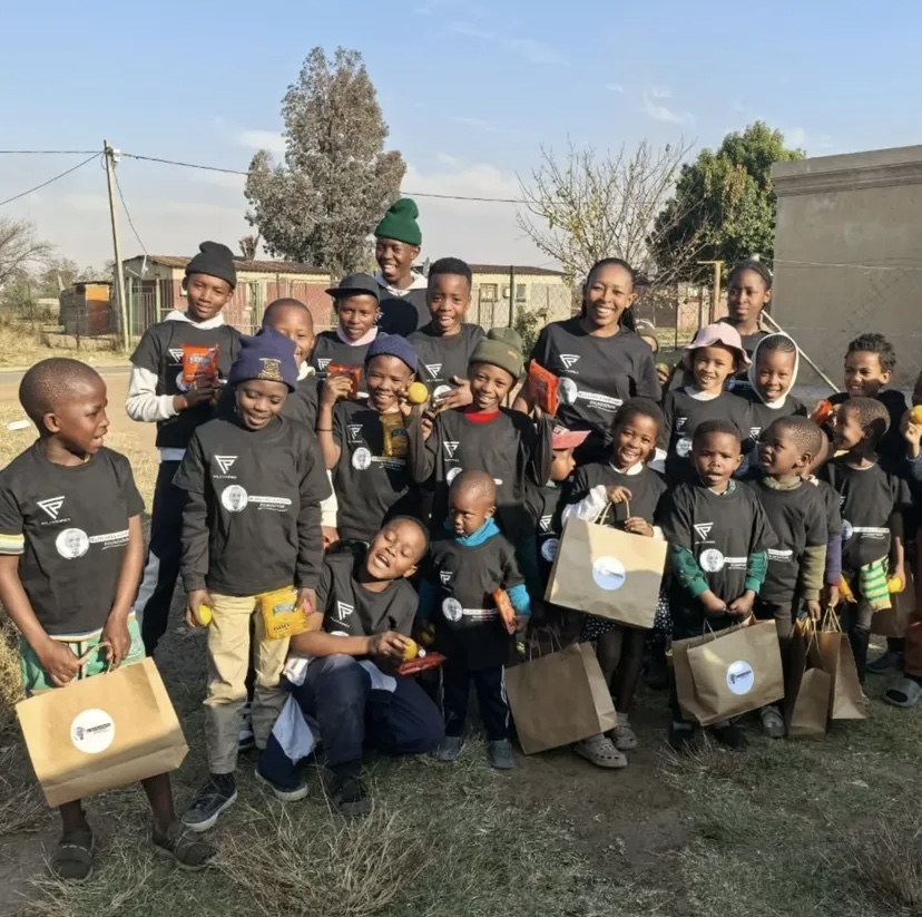 Football clinic in action